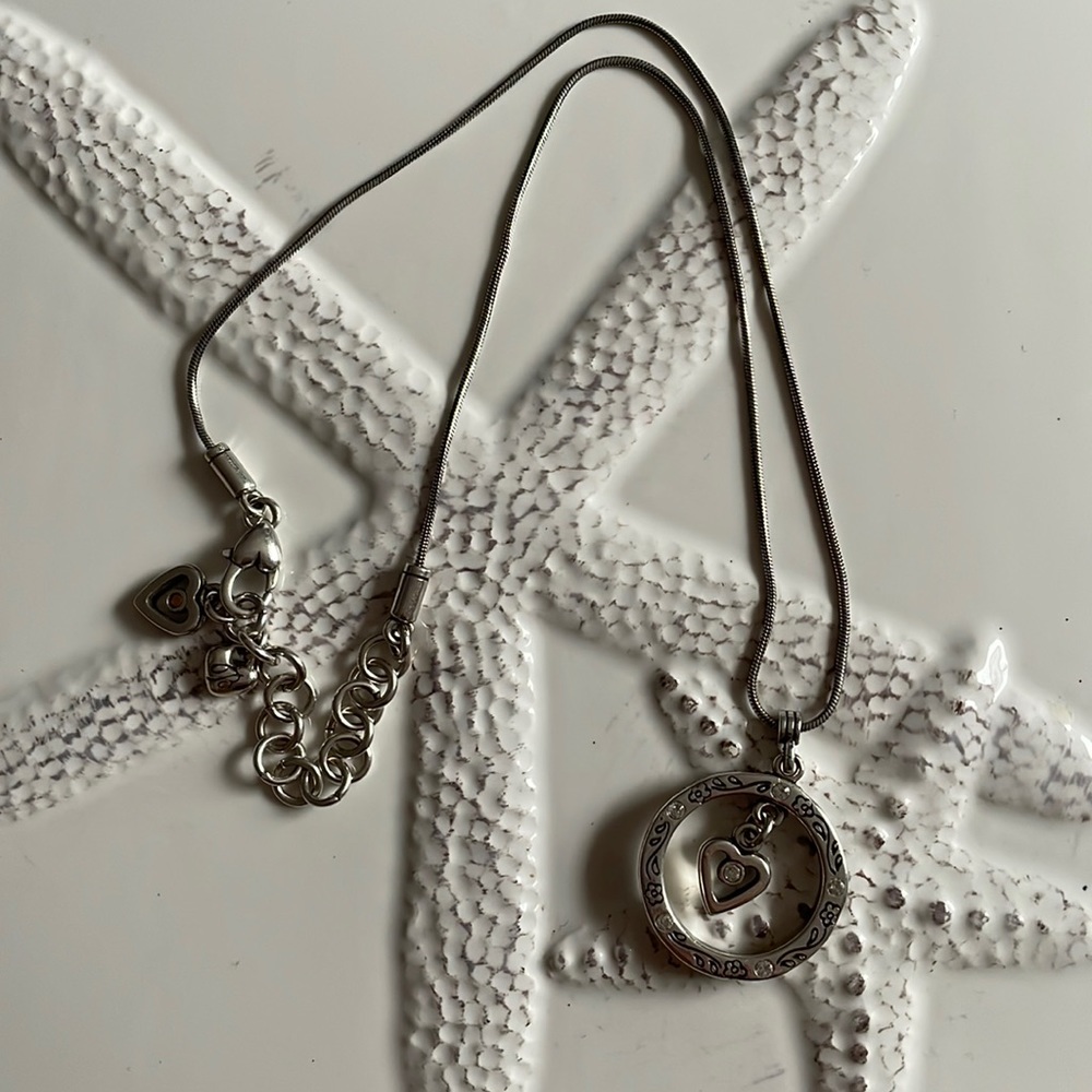 Brighton Tiny Heart Encapsulated By Fancy Engrave… - image 1